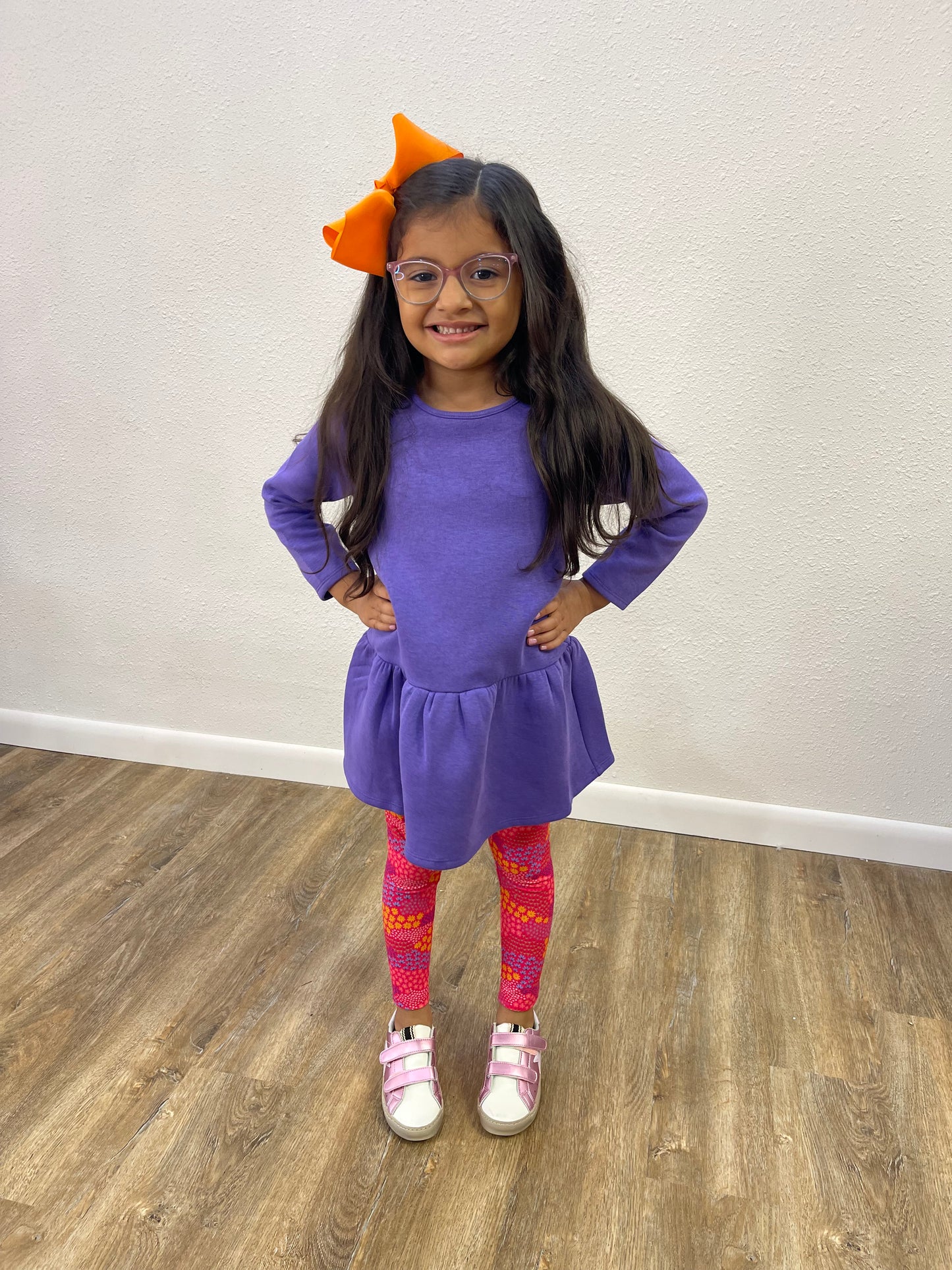 Long Sleeve Tennis Dress | Purple