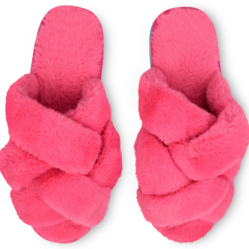 Fuzzy Platform Slippers