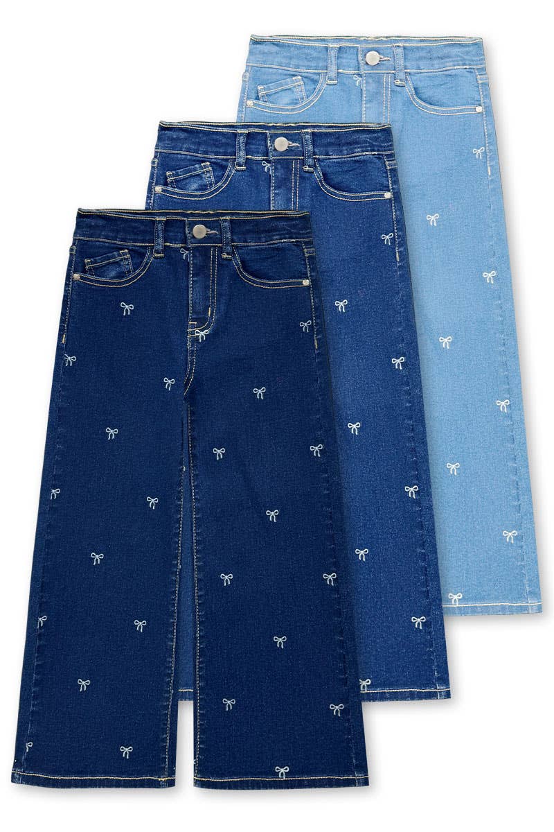 Toddler Wide Leg Denim Jeans | Indigo