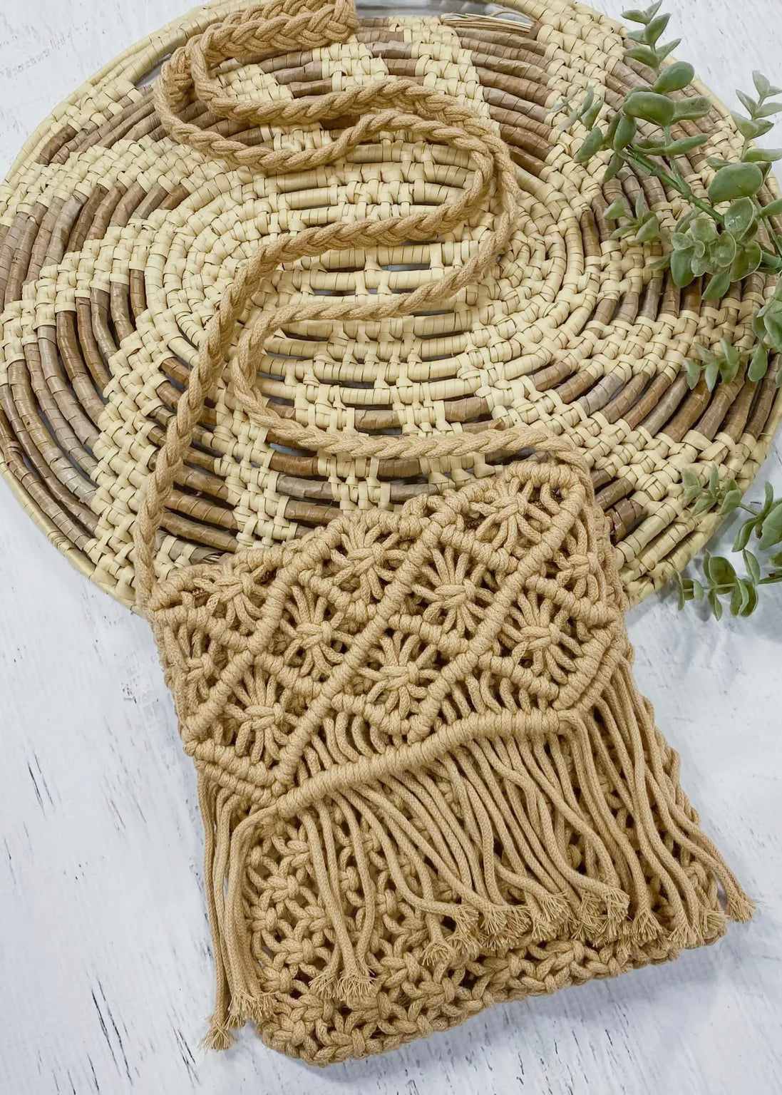 Macrame Boho Fringe Purse - 2 Colors