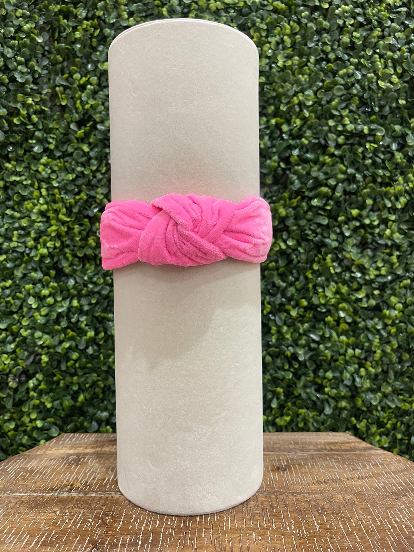 Neon Pink Terry Cloth Headband