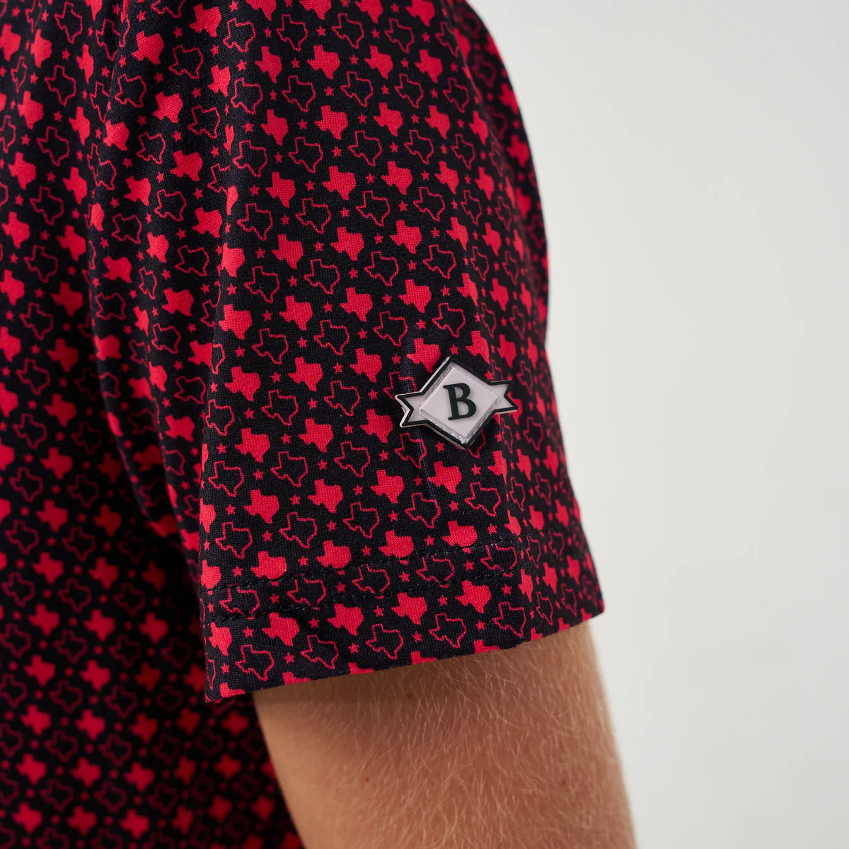 Youth Polo | Texas Red & Black
