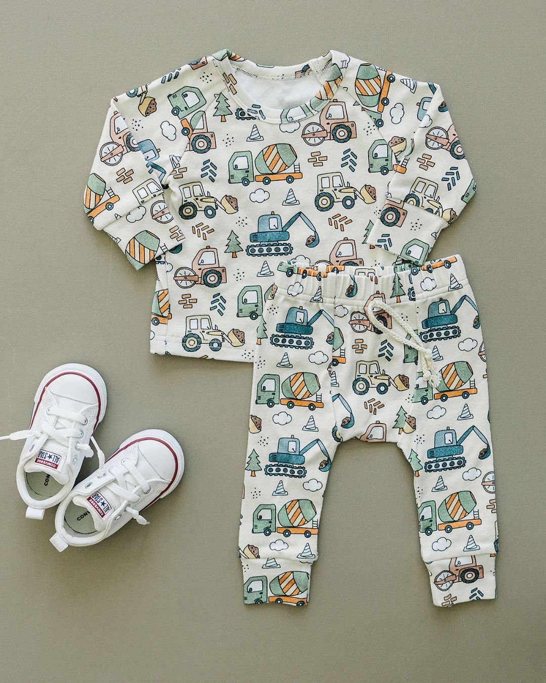 Lounge Set | Construction Trucks: Newborn