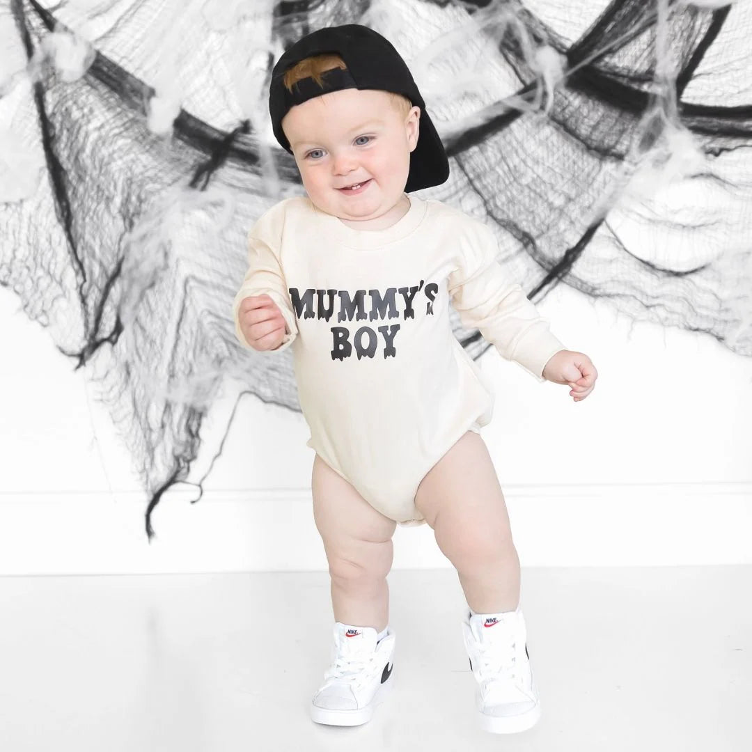 Mummy’s Boy Halloween Romper