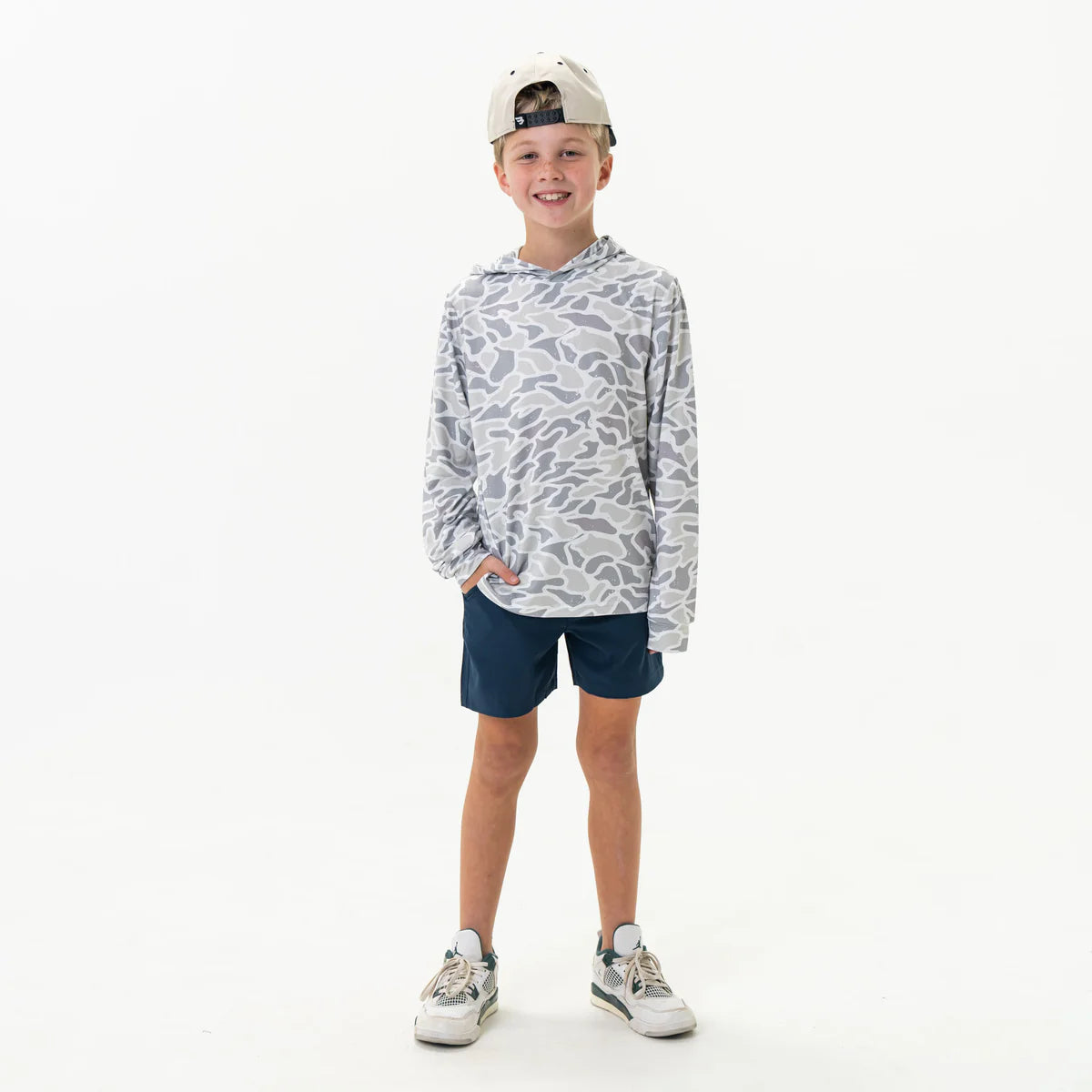 Performance Hoodie | White Camo
