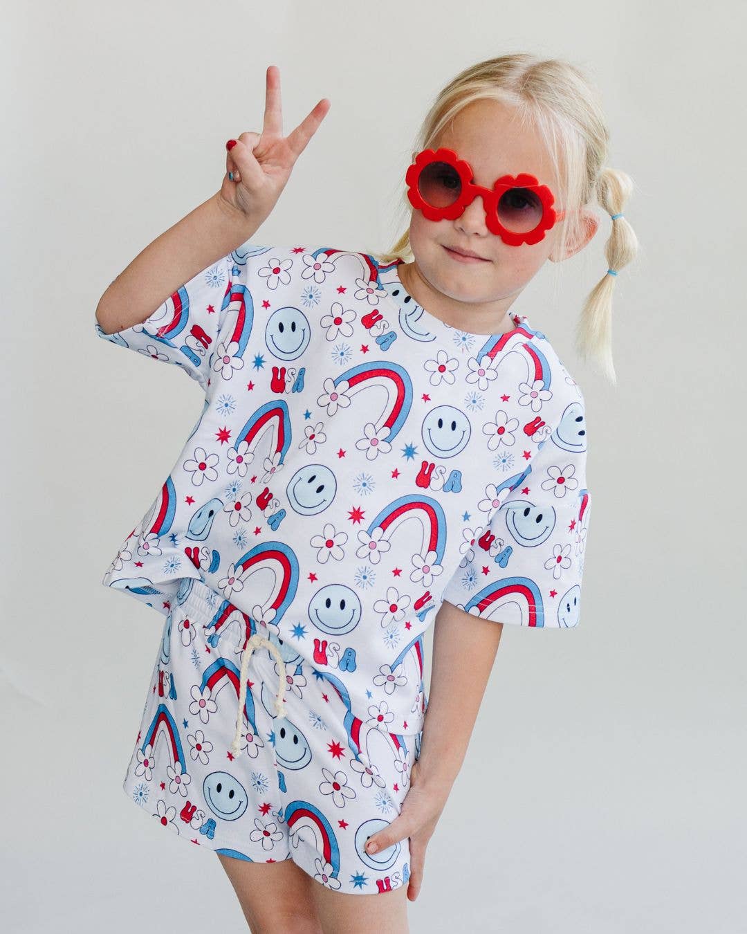 Little Miss USA Shortie Set