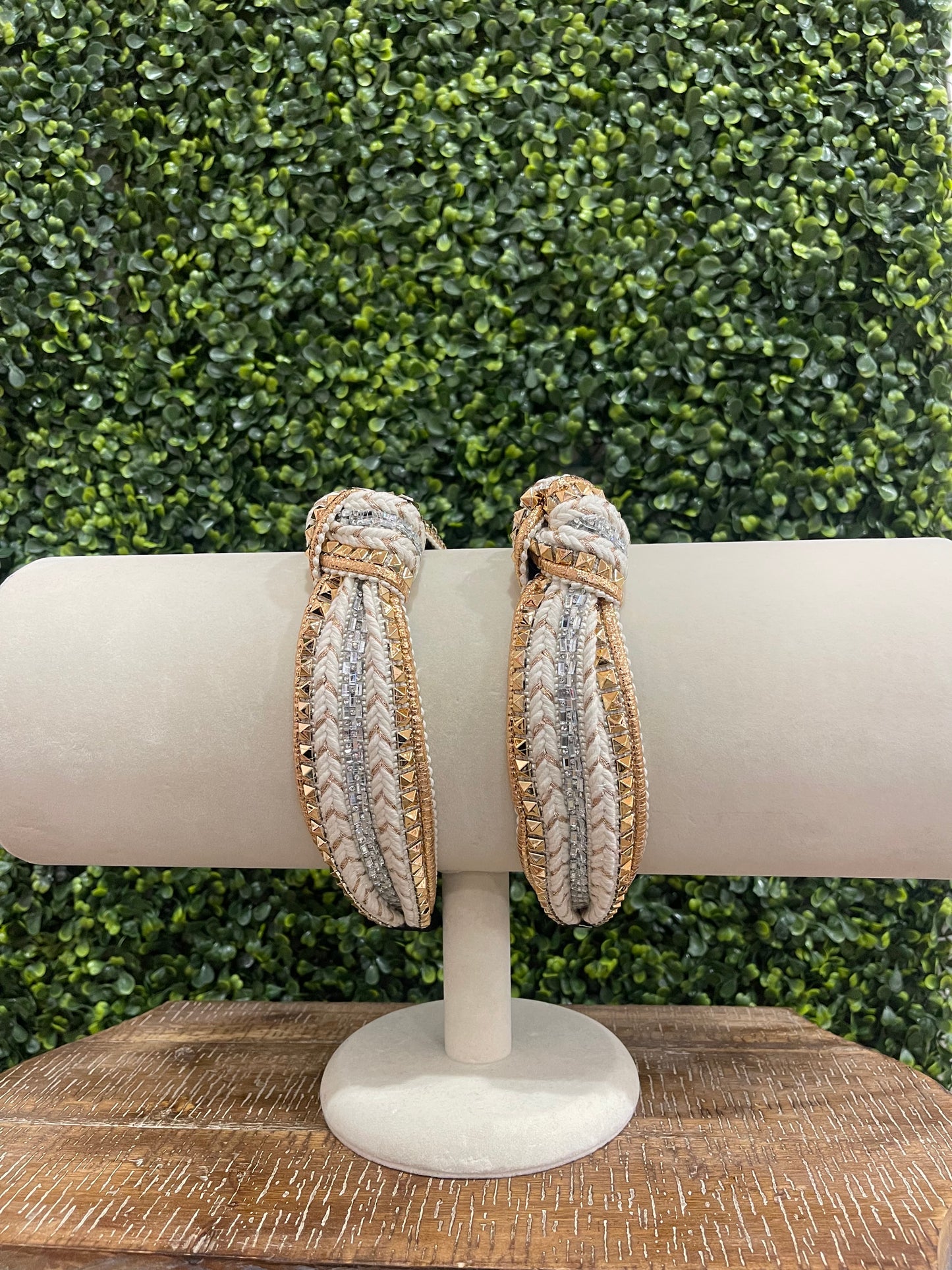 Bronze Stud Embellished Headband