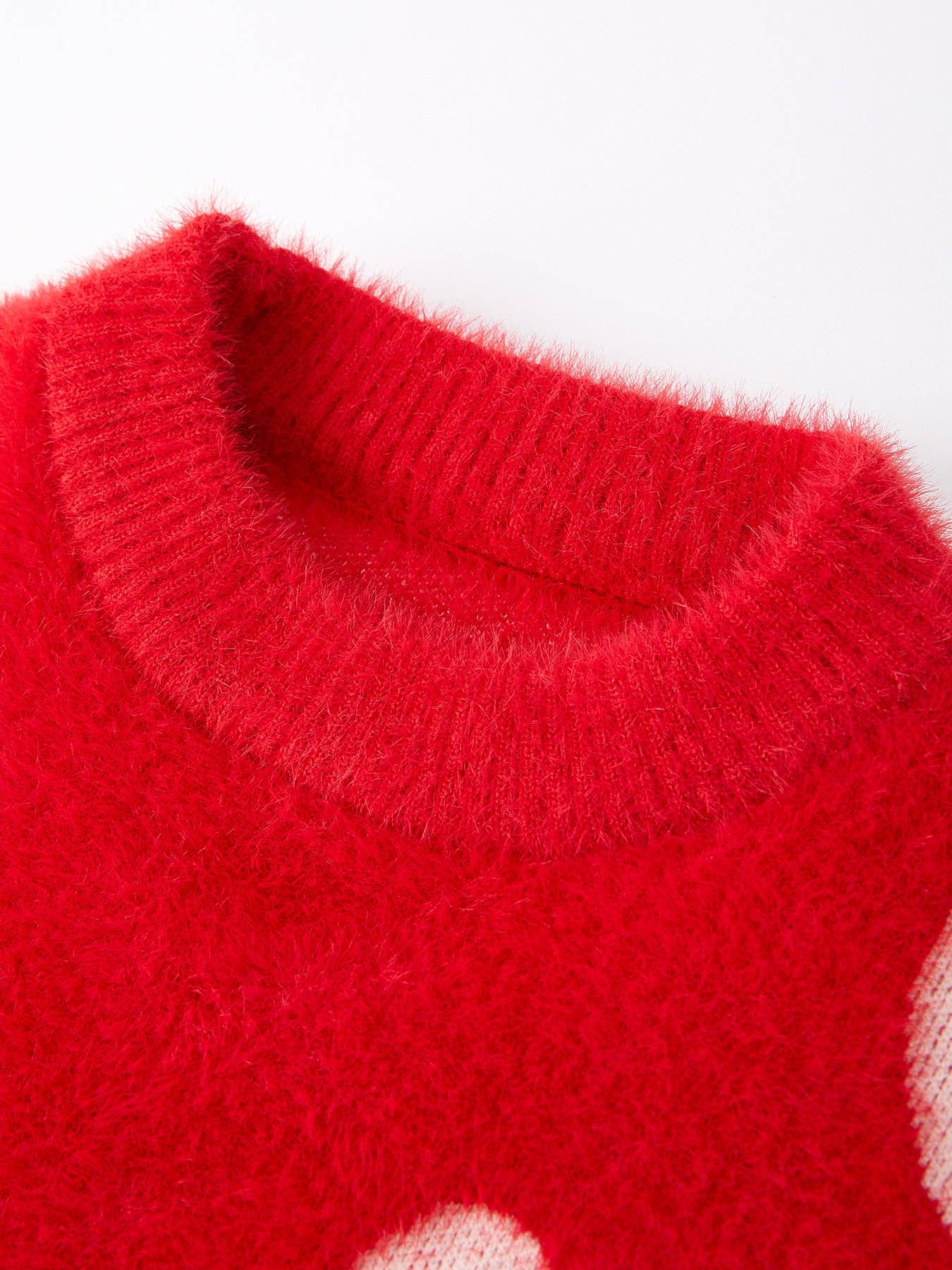 Fuzzy Heart Sweater