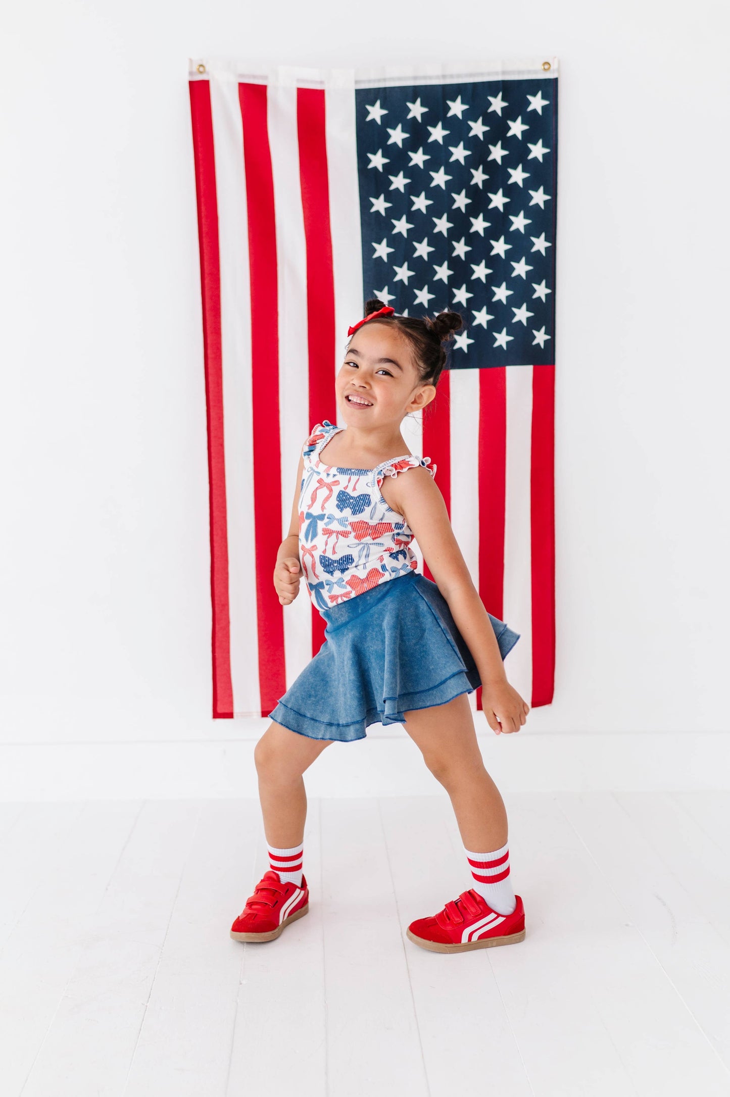 Red, White & BOW | Ribbed Tank | JUNE 10