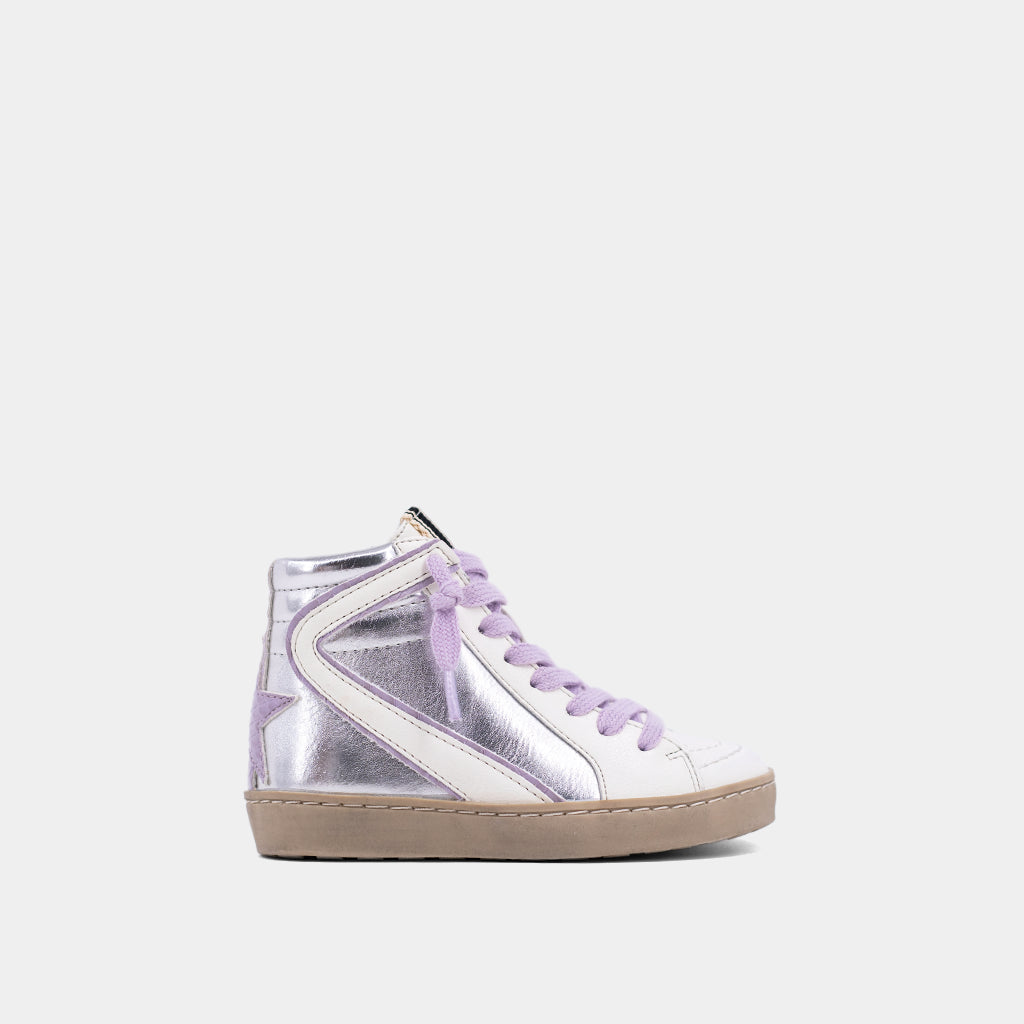 Rooney Mini Silver Hi-Top