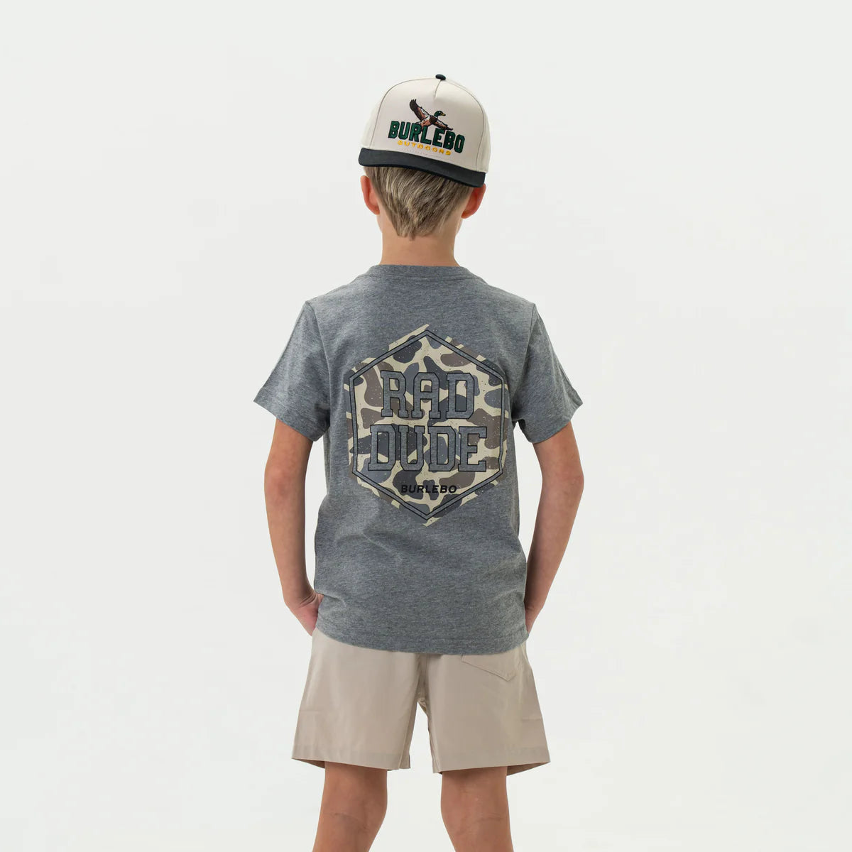 Youth Tee | Rad Dude | Dark Heather Grey