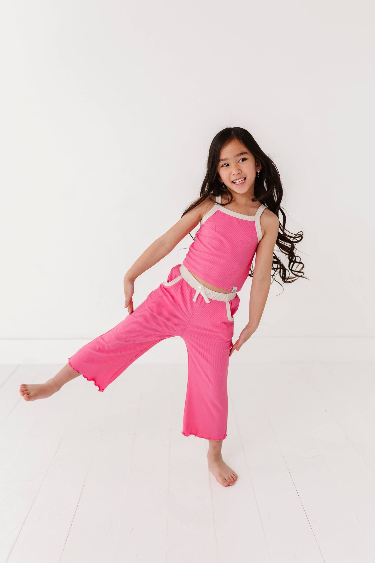 ROSEY | Ribbed Tank + Wide Leg Pants Set