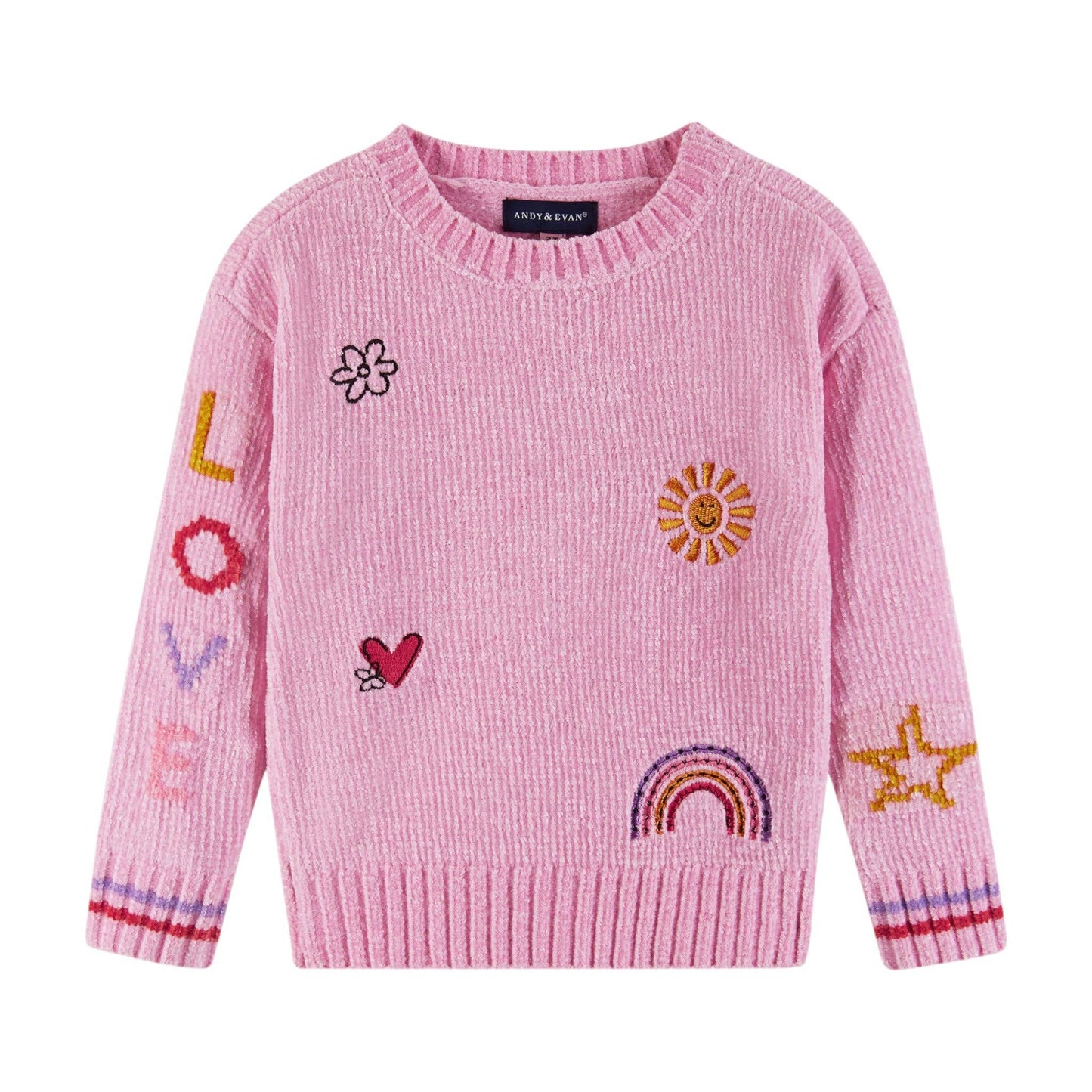 Kids Chenille Sweater & Printed Legging Set