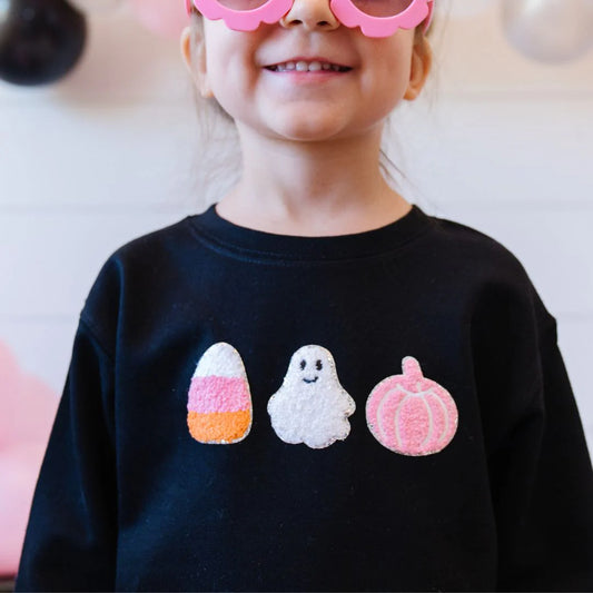 Mini Patch Halloween Sweatshirt