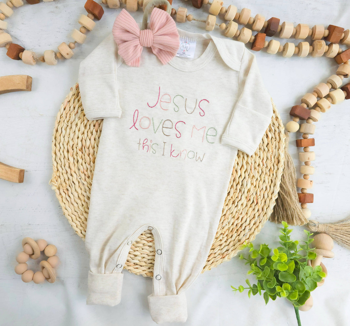 Jesus Loves Me Newborn Romper
