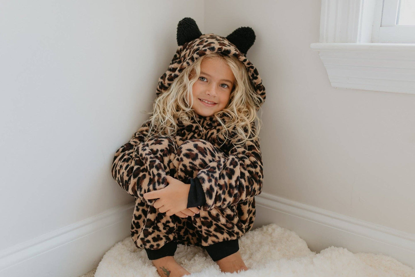 Fuzzy Fur Leopard Onesie