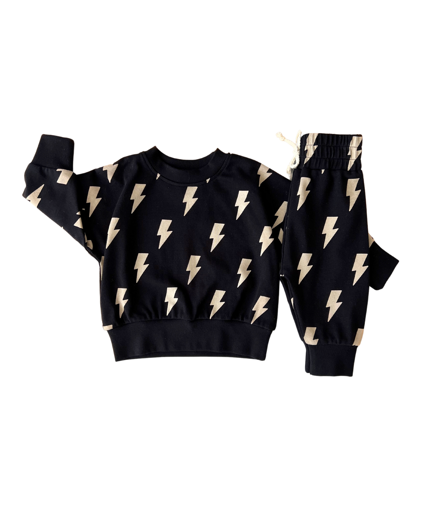 Black Bolts Jogger Set