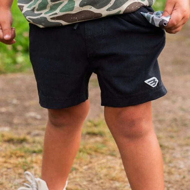 Athletic Shorts | Heather Black| Retro Duck Camo Liner