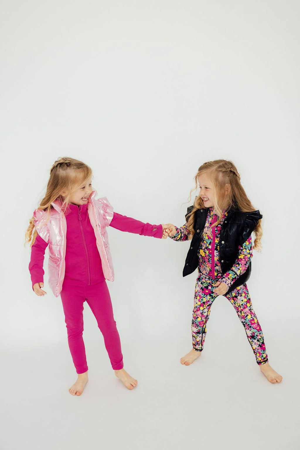 Pink Irridescent Puffer Vest