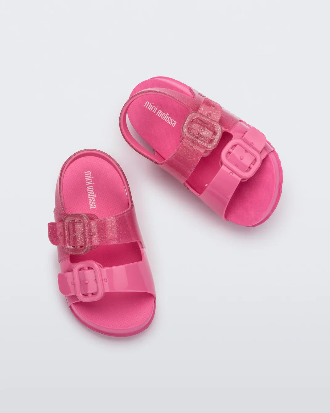 Mini Cozy Sandal | Pink Glitter (RUN SMALL)