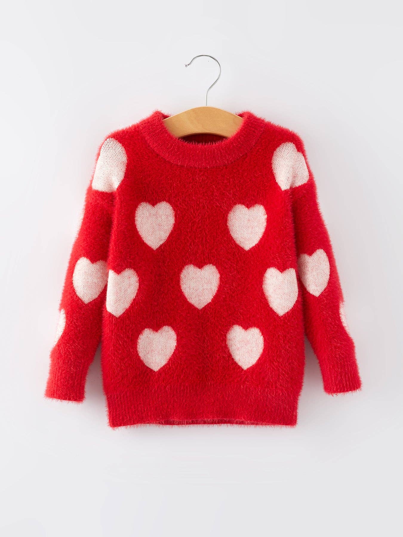 Fuzzy Heart Sweater