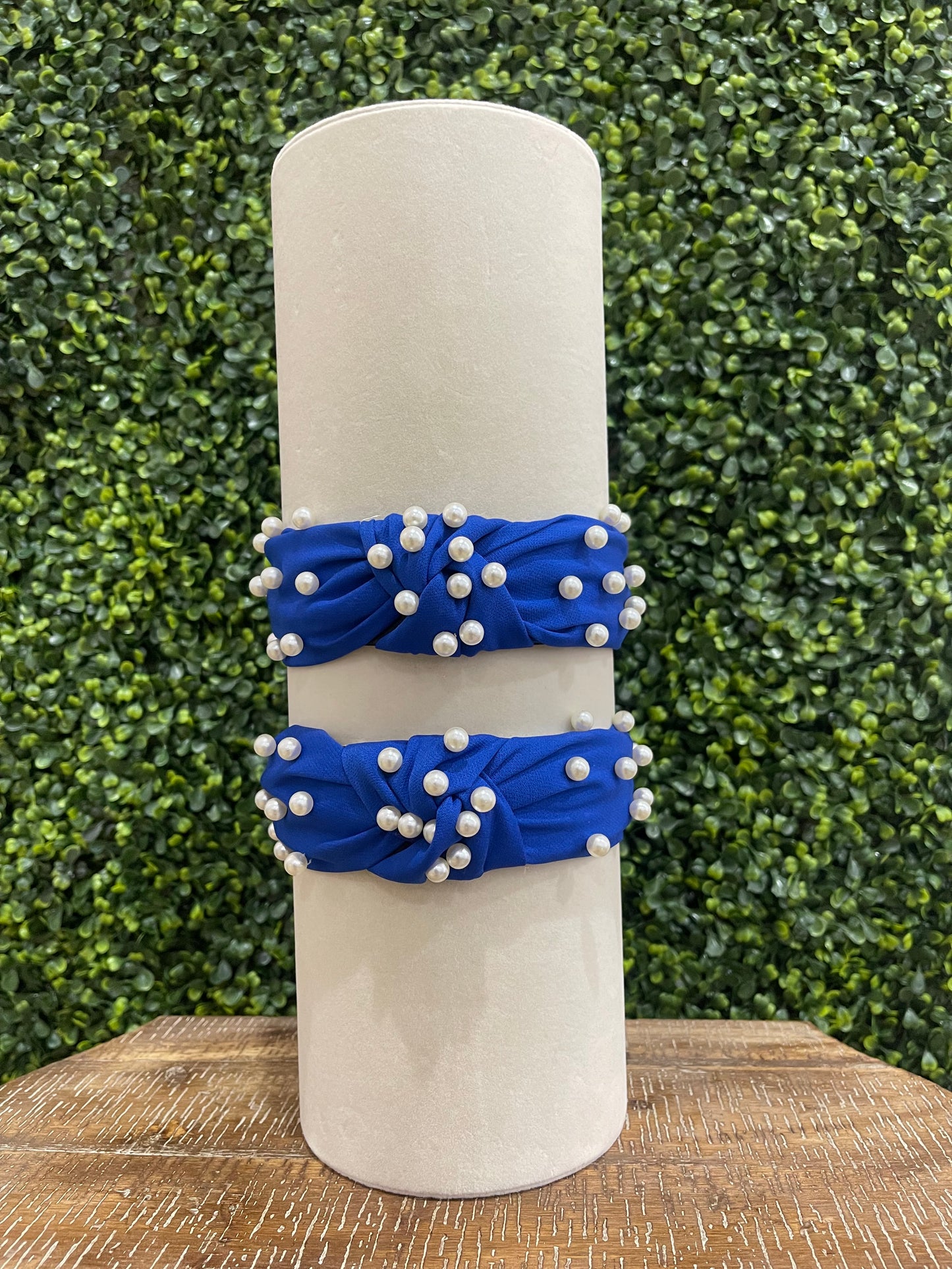Royal Blue Pearl Headband