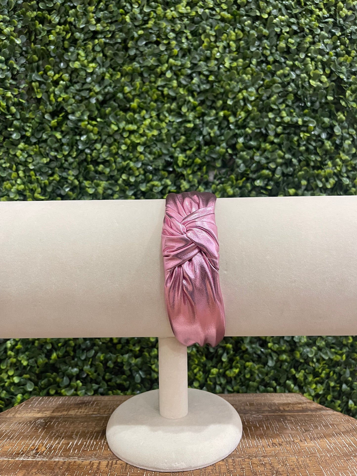 Metallic Light Pink Headband