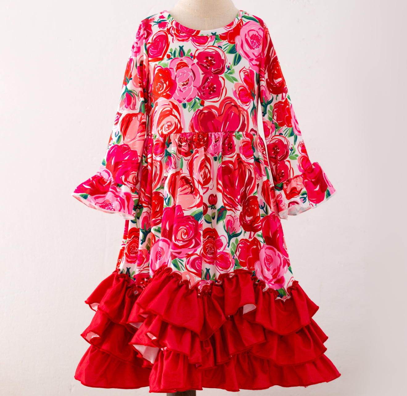 Rosey Ruffle Maxi Dress