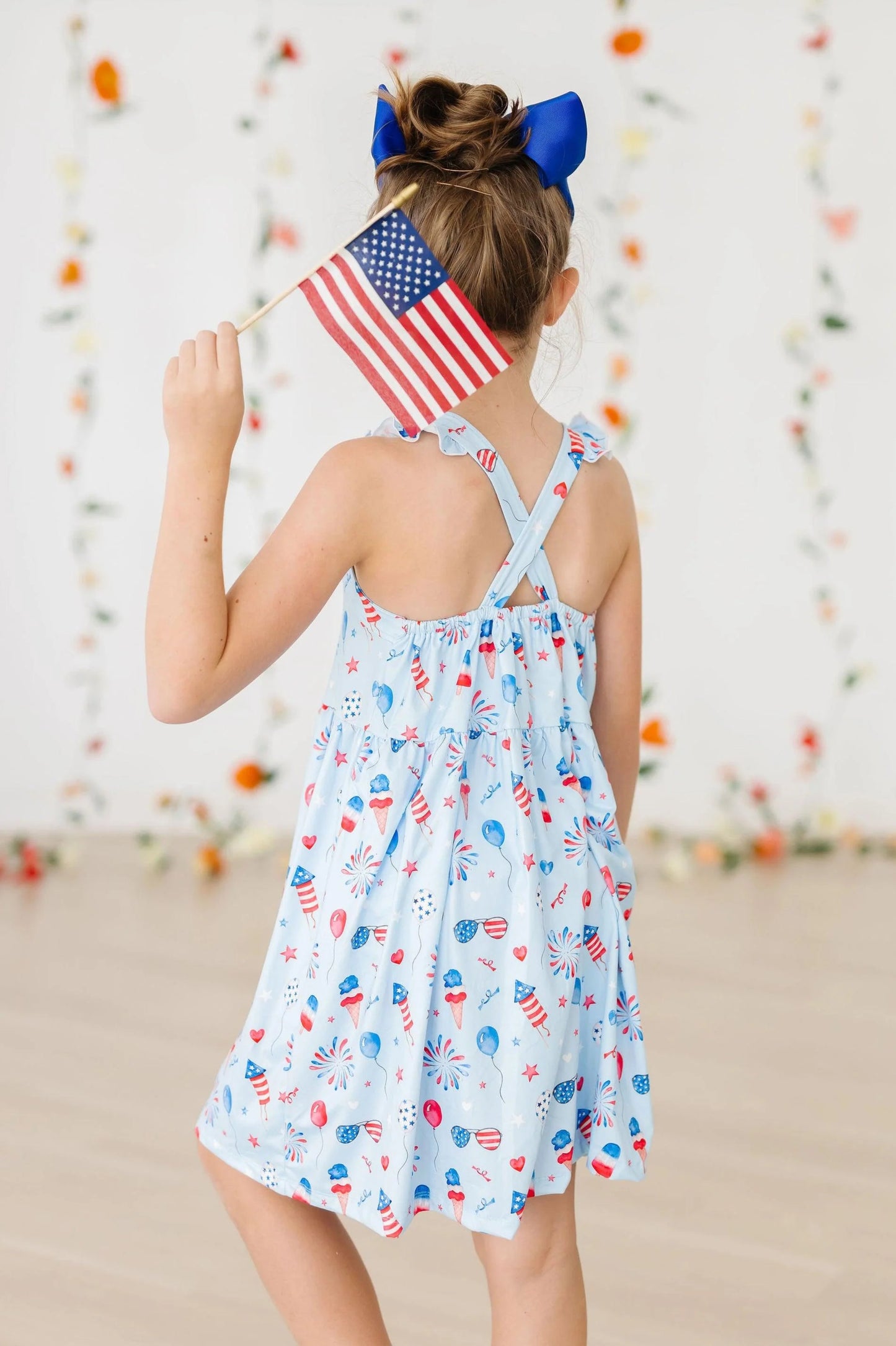 Baby You’re A Firework Ruffle Cross Back Dress