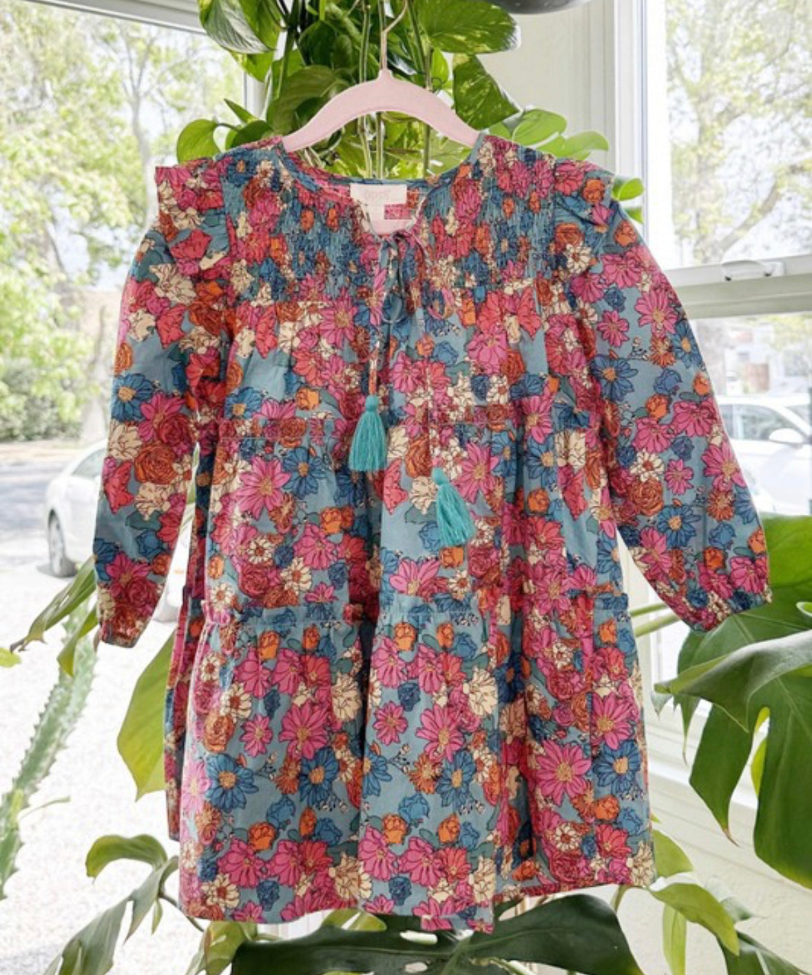 Floral Tiered Ruffle Mini Dress