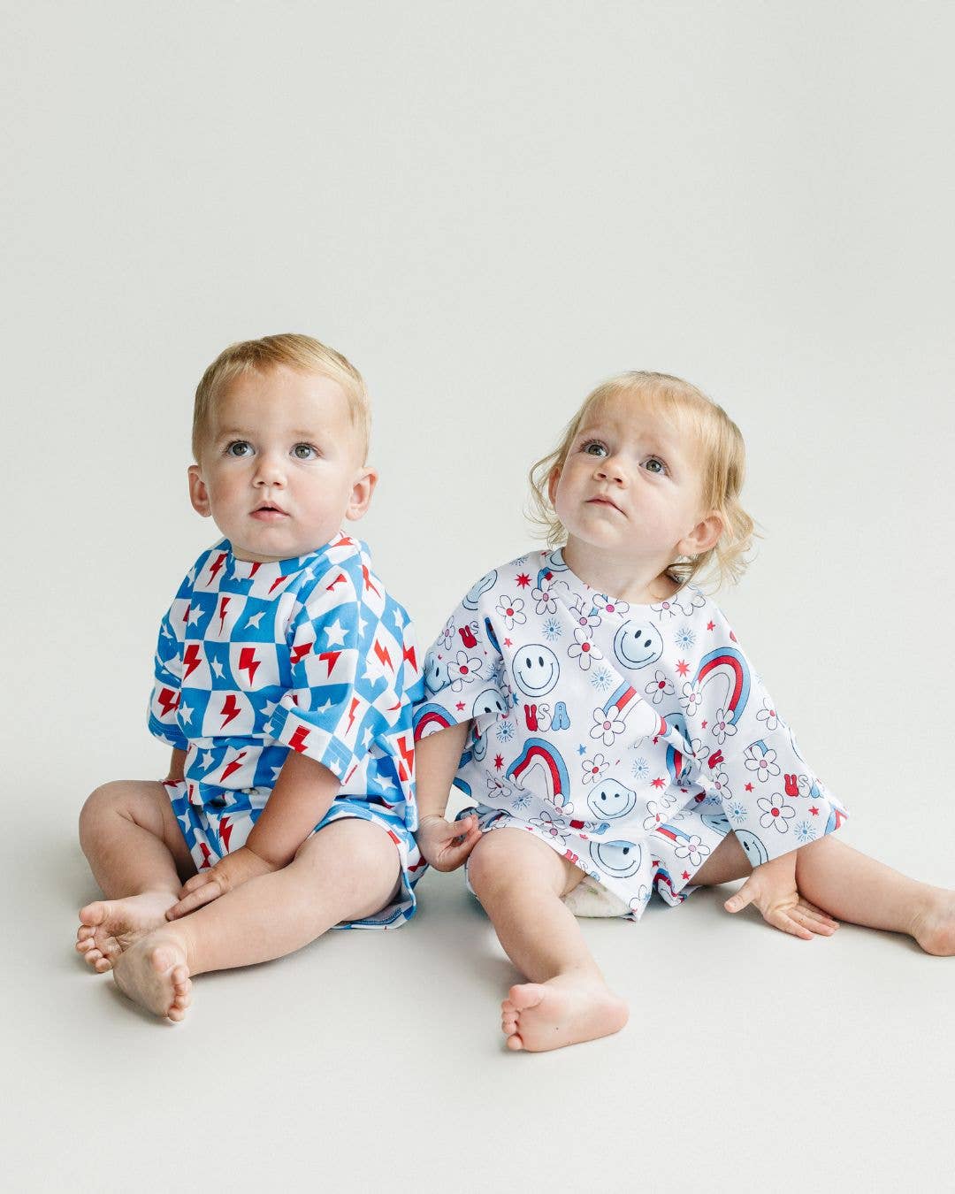 Checks, Stars & Bolts Shortie Set