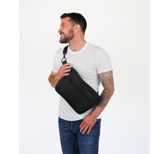 Ritzy Pack Fanny Pack & Crossbody Diaper Bag: Black