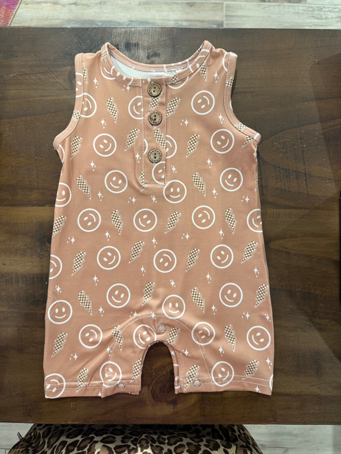 Smiles & Bolts Boy Romper