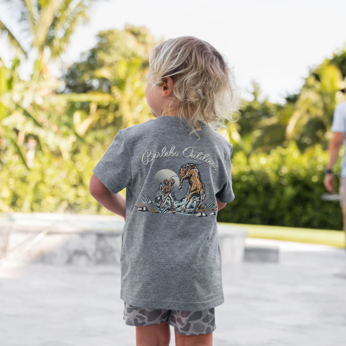 Toddler Tee | Cowboy Up | Dark Heather Grey