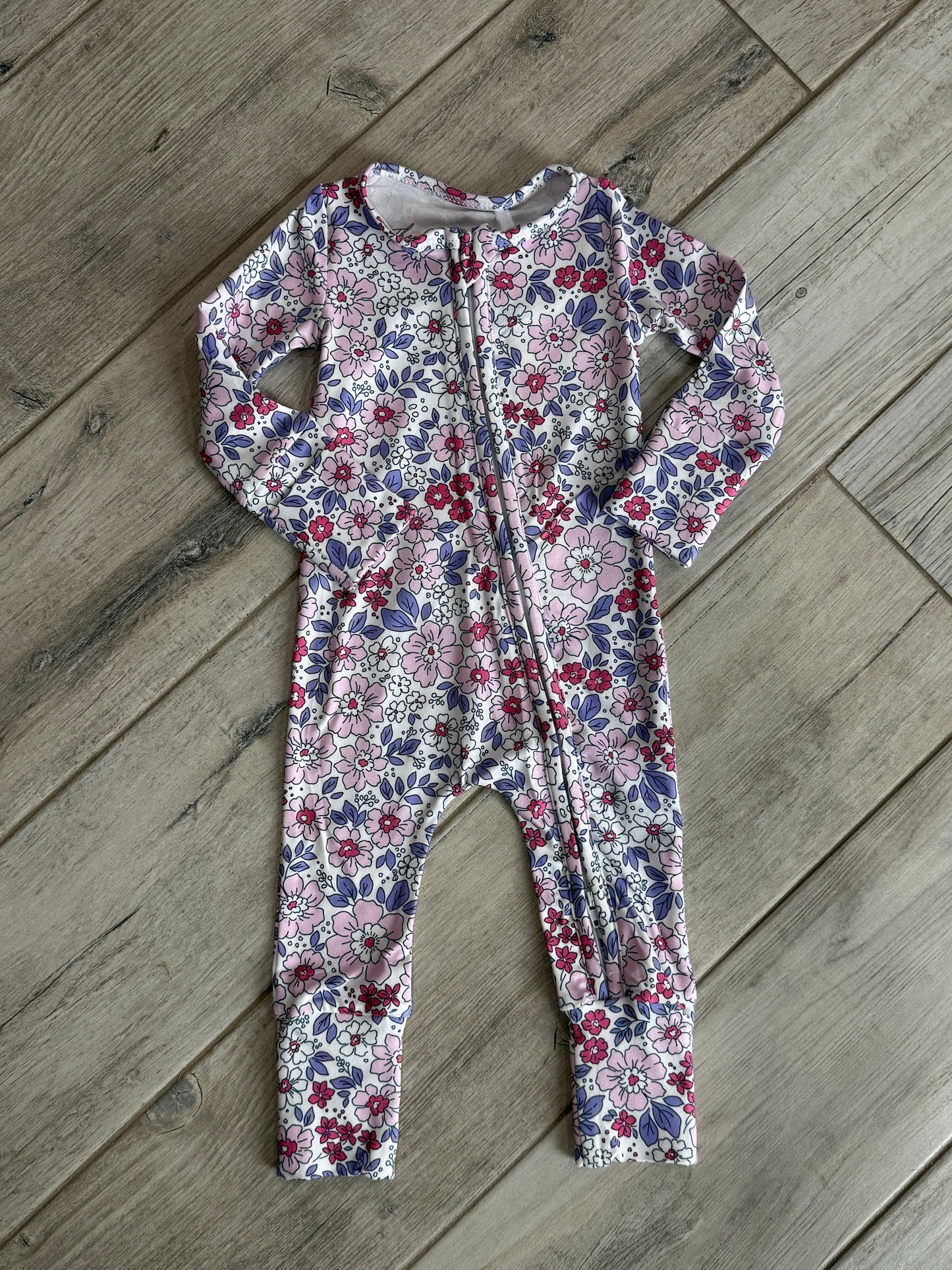 Violet Floral 2-Way Zippy Romper
