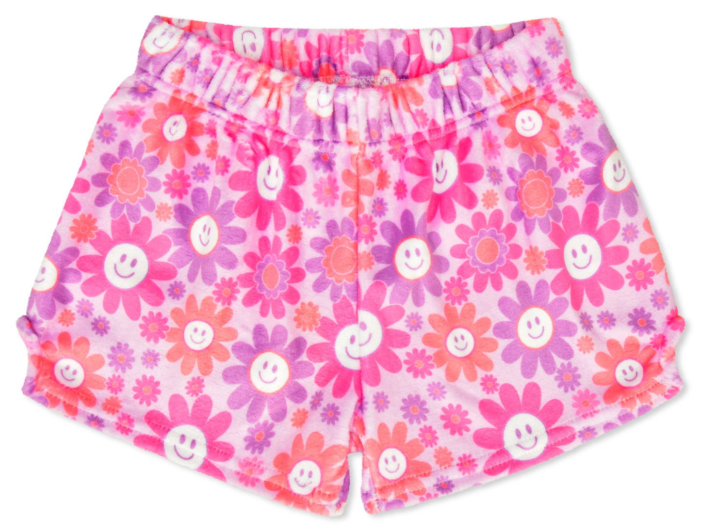 Groovy Smiles Plush Pajama Shorts