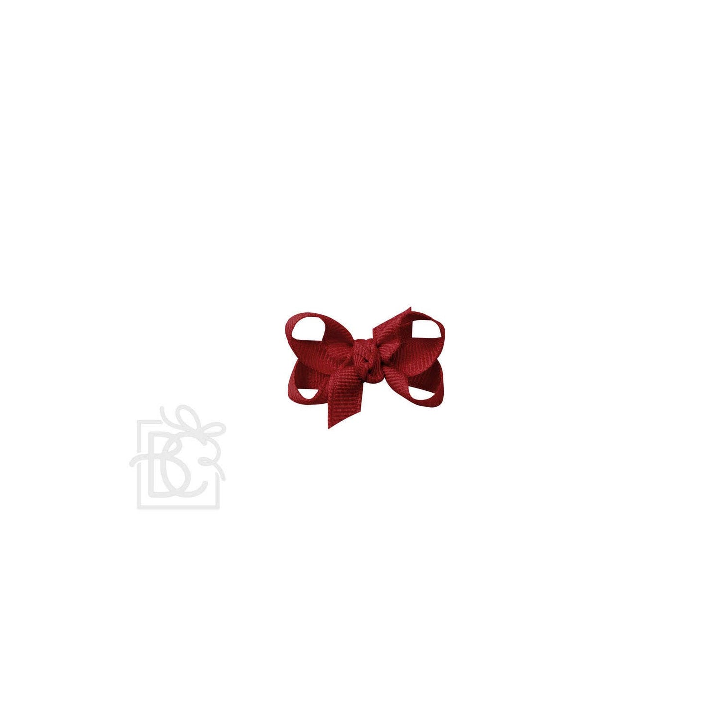 SIGNATURE GROSGRAIN BOW ON CLIP: 6.5" Jumbo - 2.25" Ribbon on Lg. Alligator Clip / WHITE