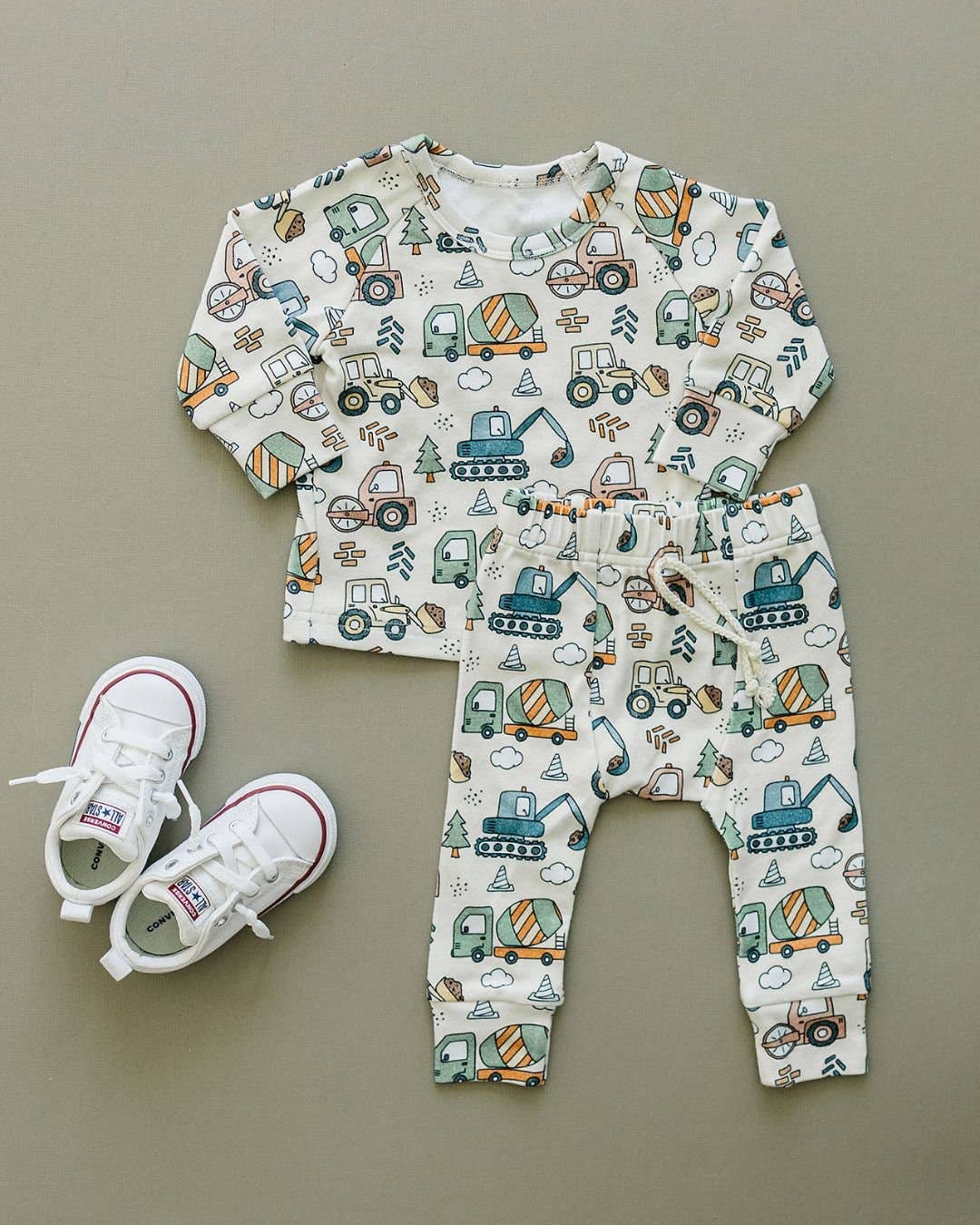 Lounge Set | Construction Trucks: Newborn
