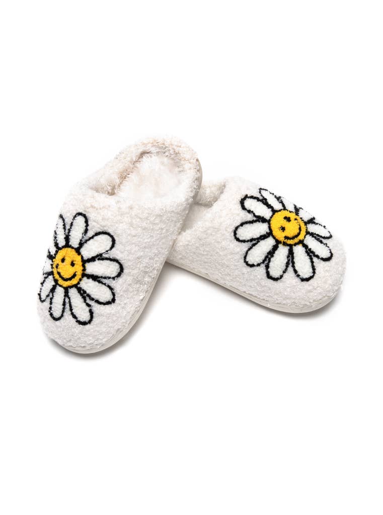 Kids Slippers - Smiling Daisies