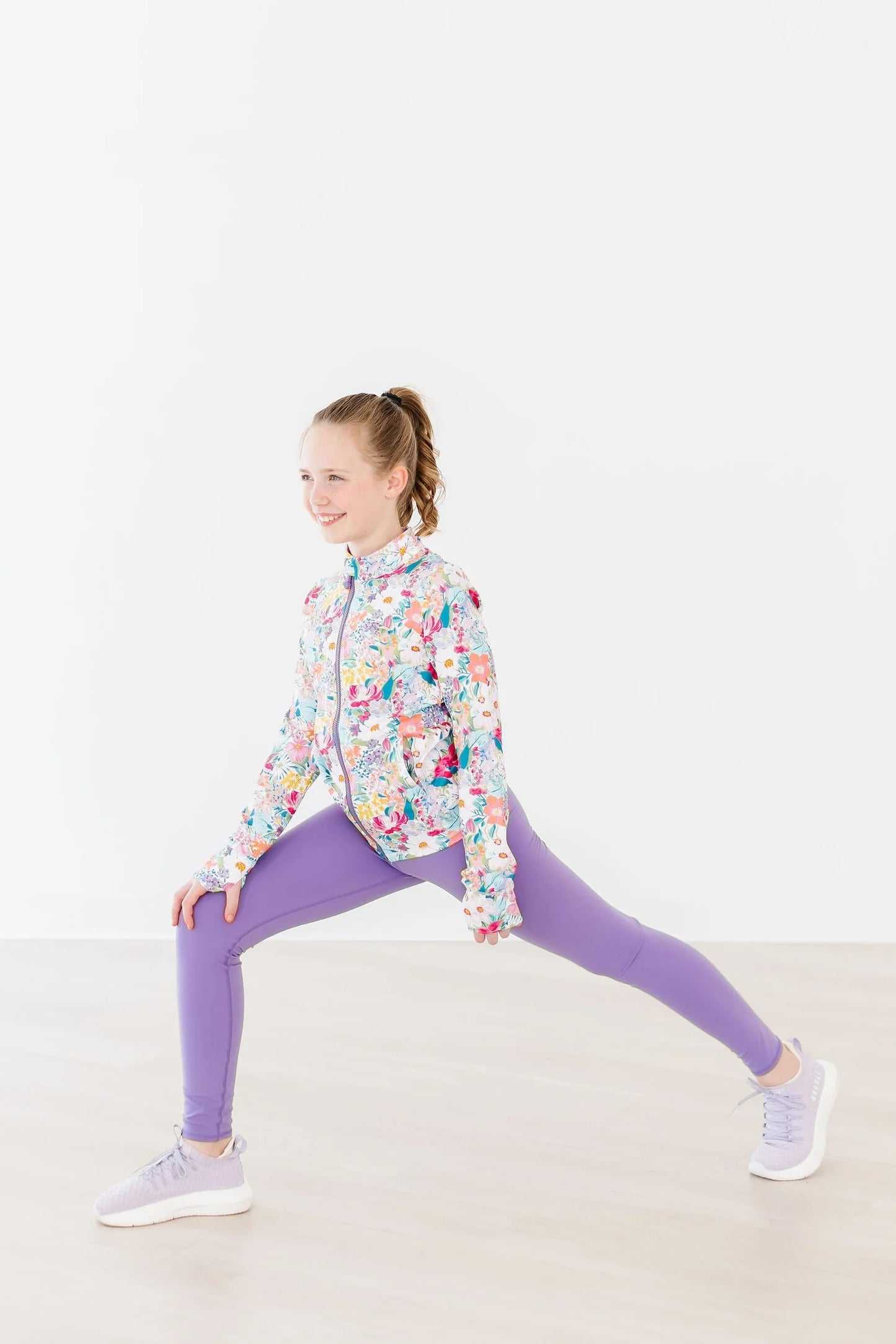 Petal Power Full Zip Ruffle Active Jacket