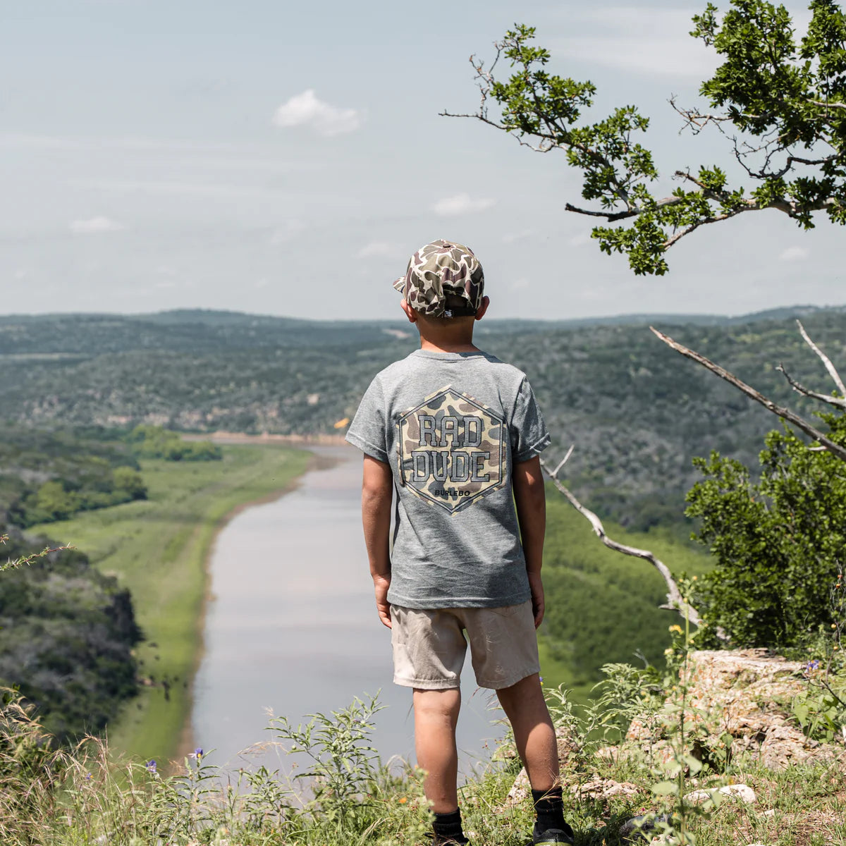 Youth Tee | Rad Dude | Dark Heather Grey