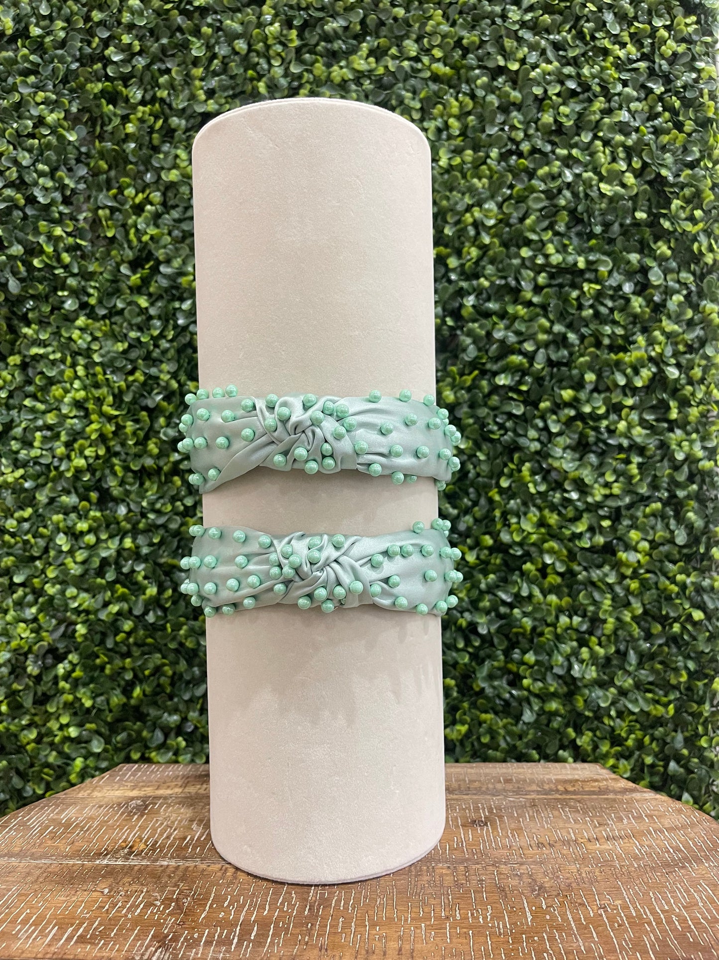Mint Pearl Headband