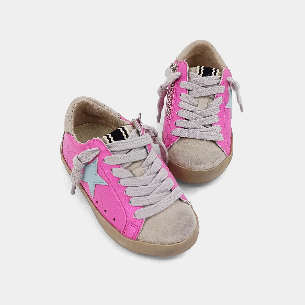 Metallic Fuschia Sneaker