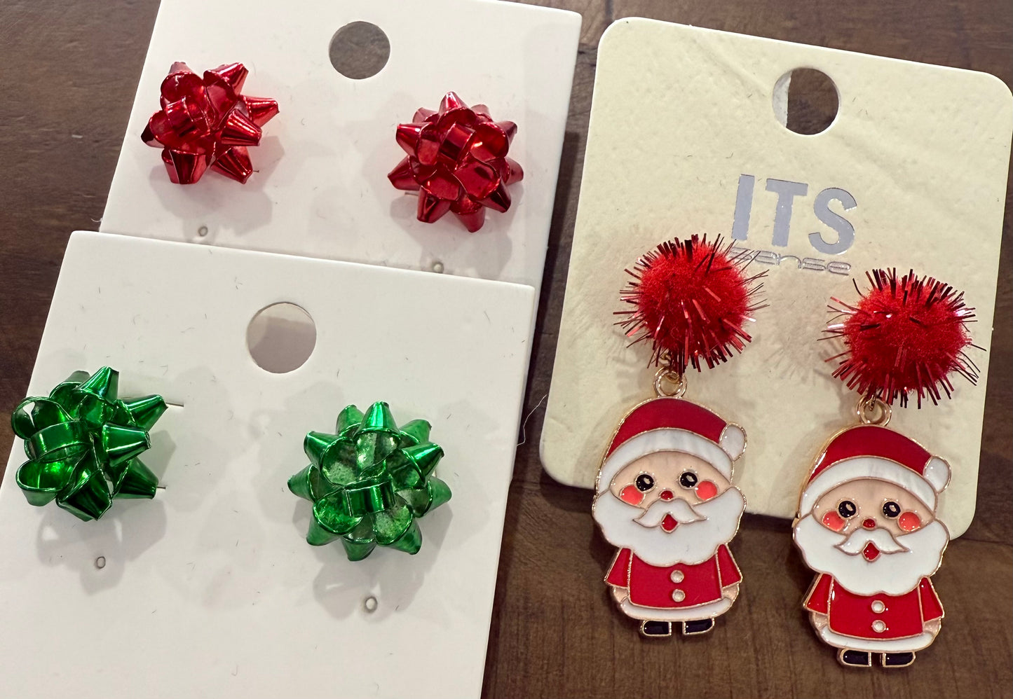 Christmas Bow Earrings