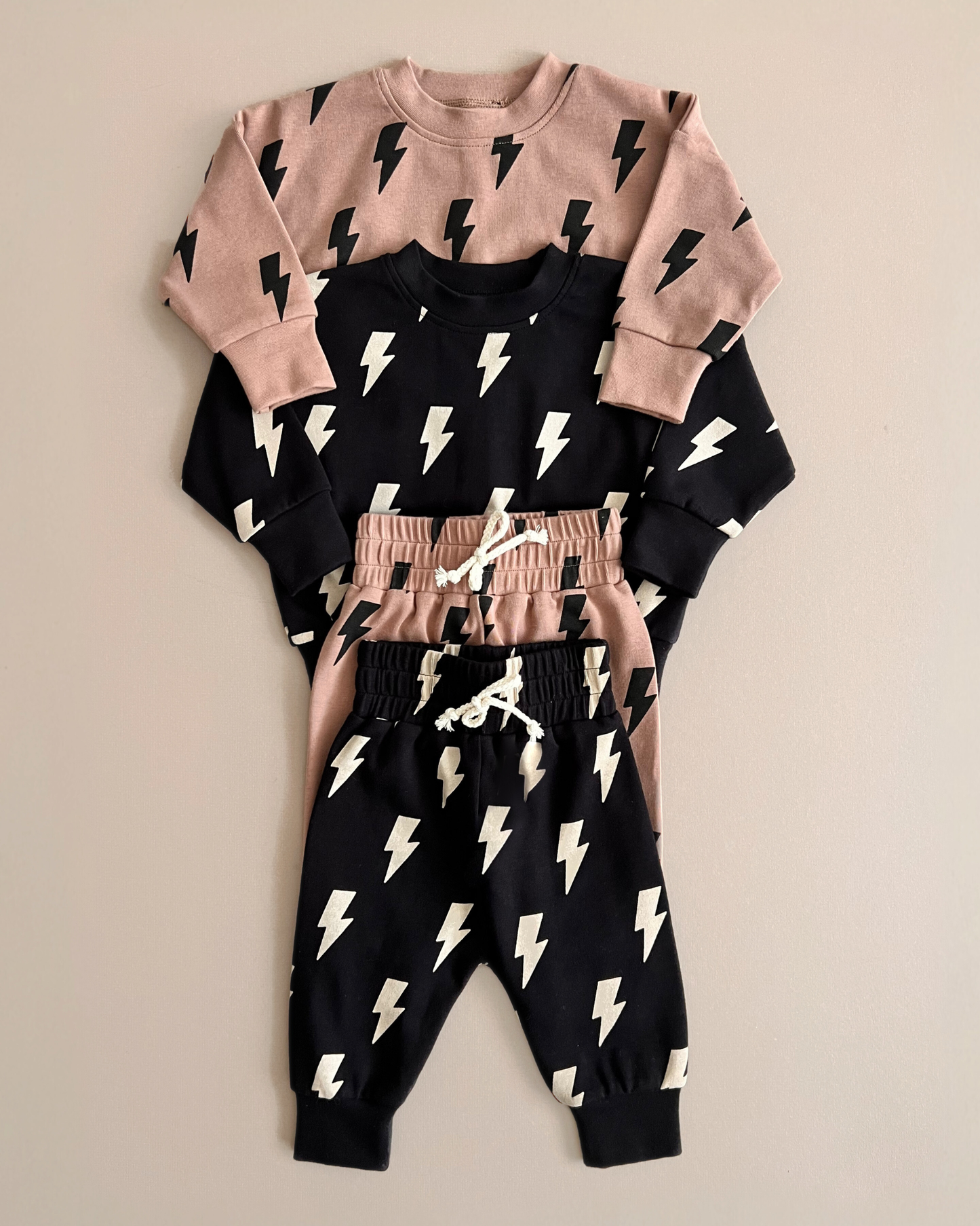 Black Bolts Jogger Set