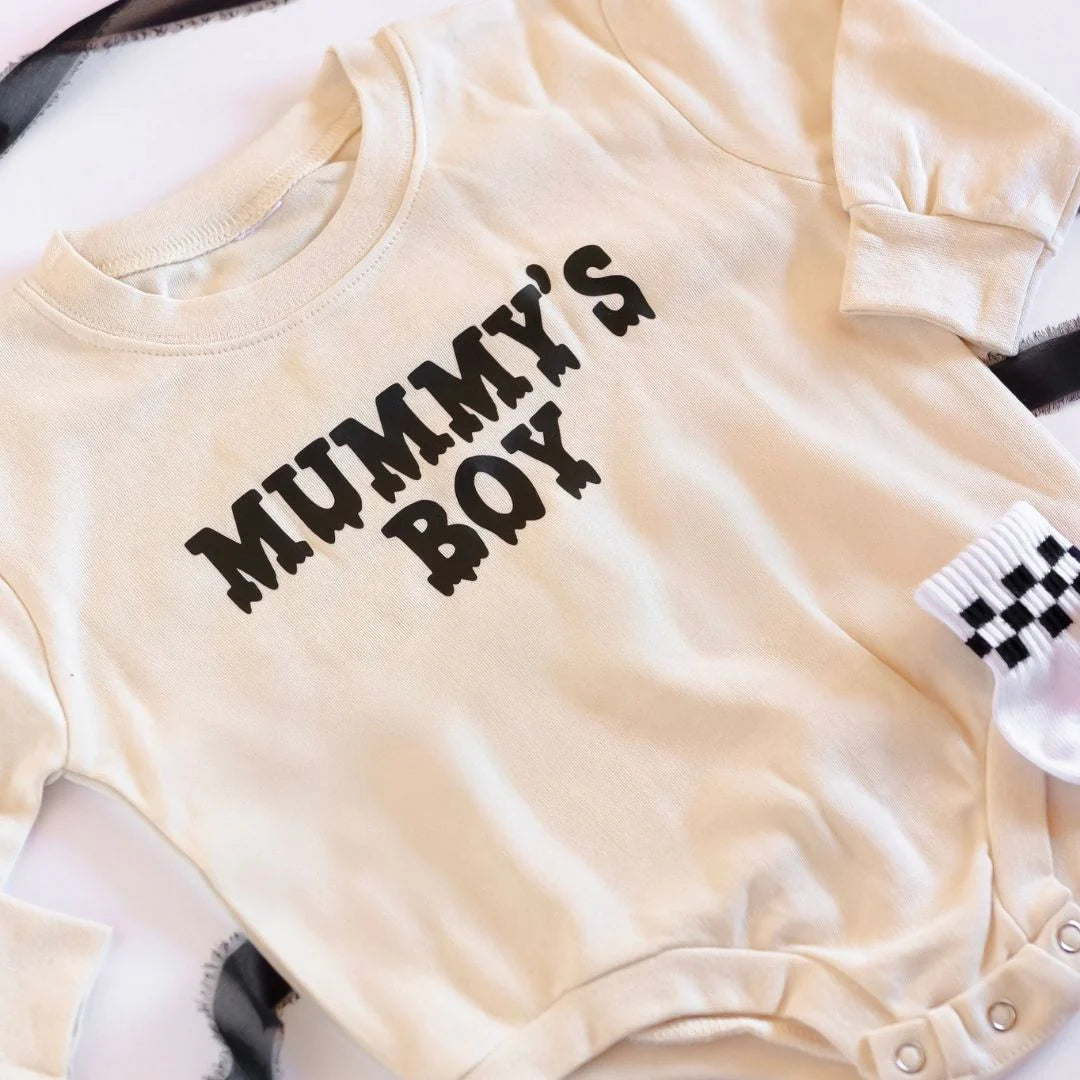 Mummy’s Boy Halloween Romper