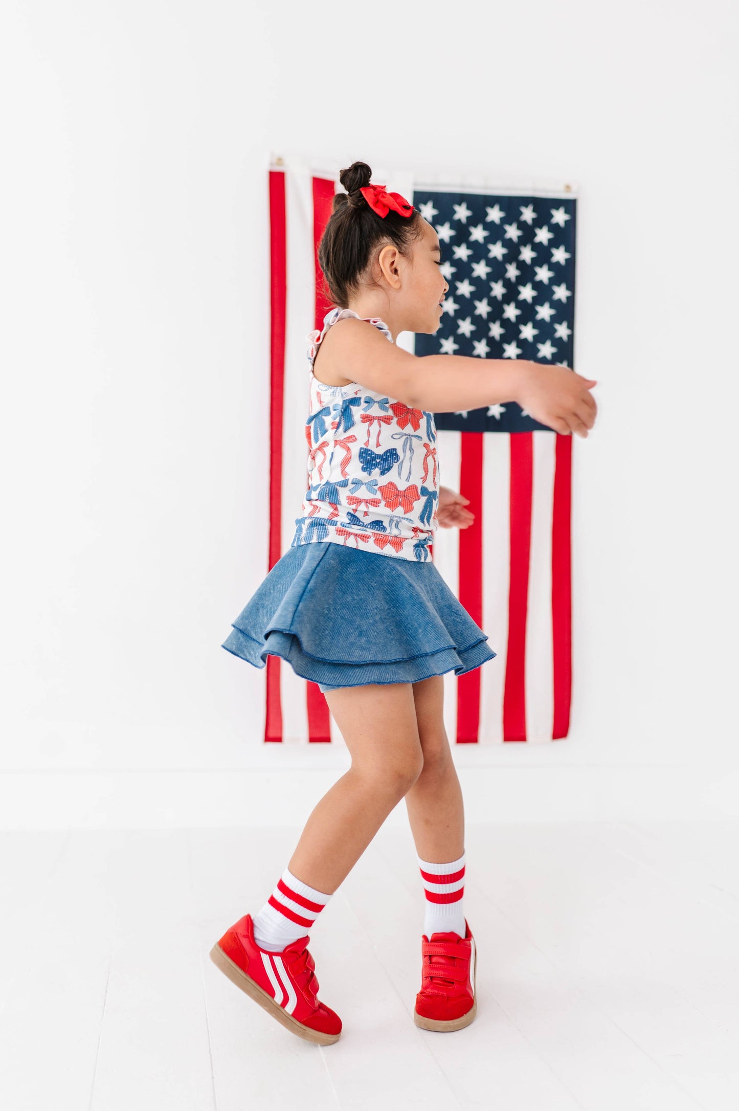 Red, White & BOW | Ribbed Tank | JUNE 10