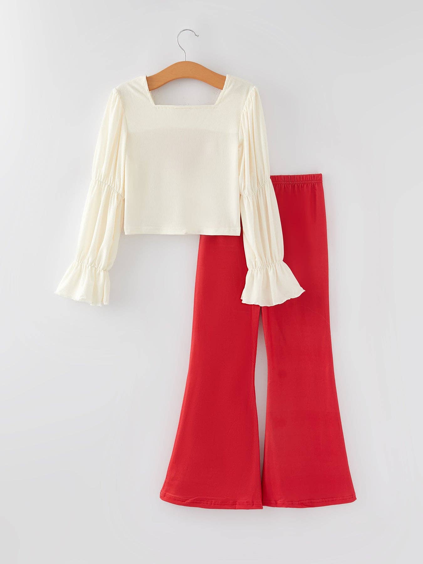 Valentine's Flutter Sleeve Flare Set