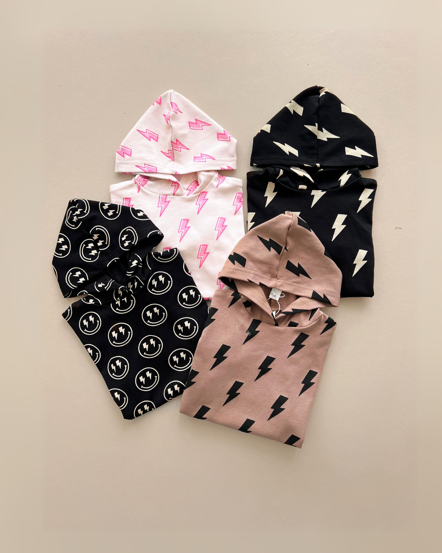 Hooded Bubble Romper | Mocha Bolts: 12-18M