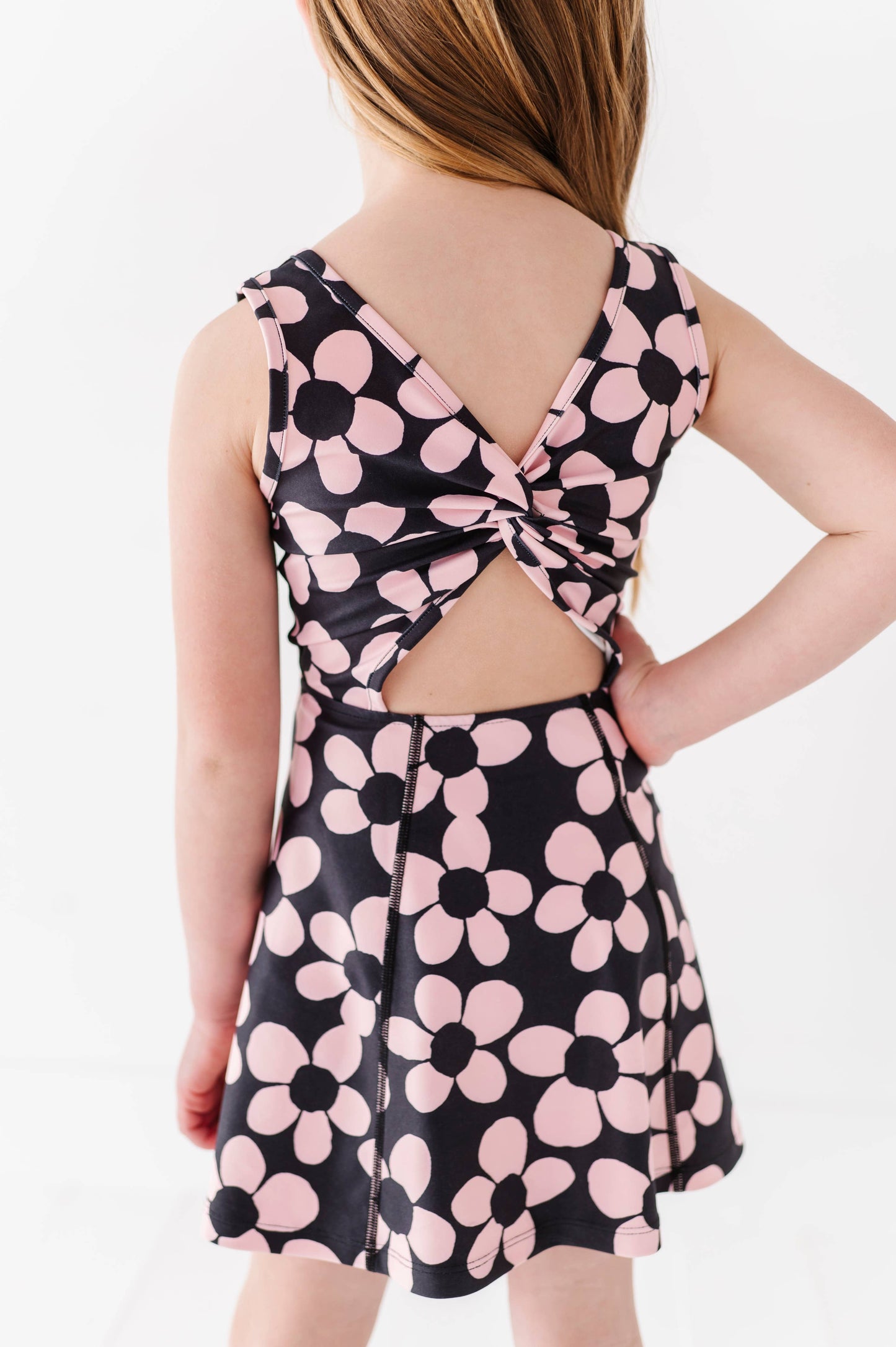 Retro Daisy | Twisty Back Dress + Detached Shorts